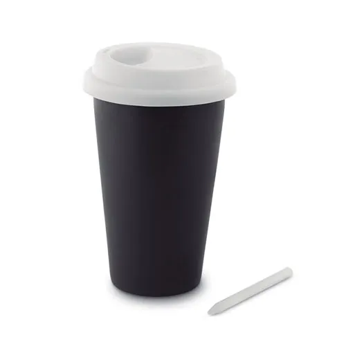čaša za kavu piši briši s kredom